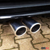 Exhaust trim tailpipe for Audi TT 80 90 100 200 Quattro stainless steel chrome 76mm 2x