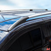 Dachreling Dachgepäckträger für Fiat Doblo 2000-2010 Kurzer Alu Grau