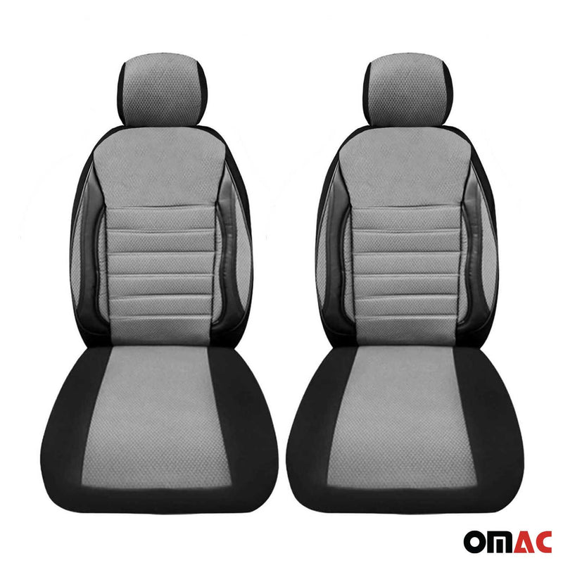Schonbezüge Sitzbezüge für Hyundai H-1 Travel Starex Grau 2 Sitz Vorne Satz