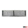 Universal chrome license plate holder license plate holder stainless steel 2x SET 11x52 cm