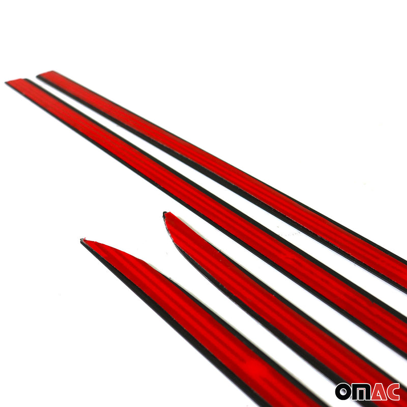 Seitentürleiste Türleisten Türschutzleiste für Audi A3 2012-2024 Alu Schwarz 4x