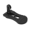 Car Door Pedal Footrest Foldable for Fiat Doblo Fiorino Qubo Aluminum Black 1x