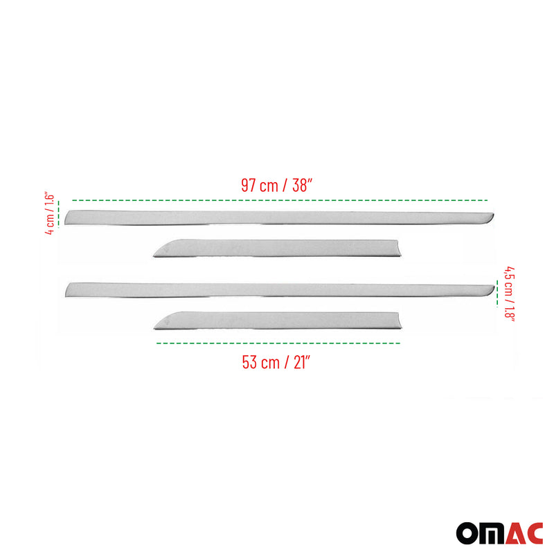 Türschutzleiste Seitentürleiste Türleisten für Citroen C4 2004-2010 Edelstahl 4x