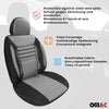 Schonbezüge Sitzschoner Sitzbezüge für Fiat Ducato 2014-2024 Grau Schwarz 1 Sitz