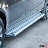 Trittbretter Seitenschweller Seitenbretter für Mazda BT-50 2006-2012 Alu Grau