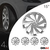 4x 15" Radzierblenden Radkappen Radblenden für Audi ABS Silber