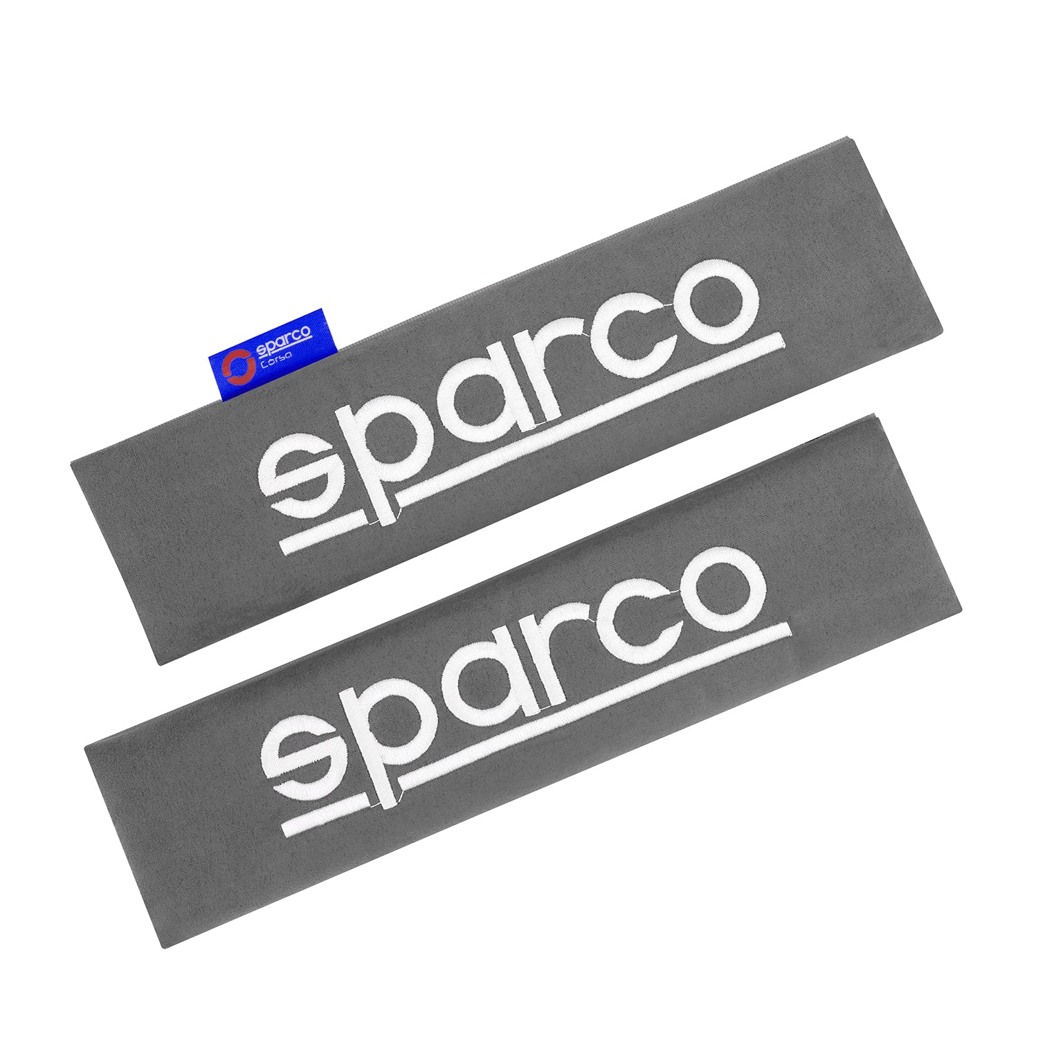 SPARCO Gurtschoner Gurtpolster Sicherheitsgurt Gurtschutz Autogurt Grau 2x