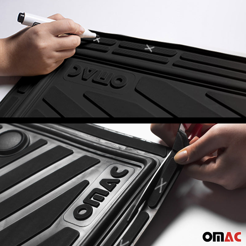 Audi A3 A6 A8 floor mats cut to size rubber black 5 pcs
