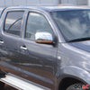 Spiegelkappen Spiegelabdeckung für Toyota Hilux 2005-2015 Edelstahl Silber 2tlg