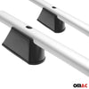 Roof rails + roof rack SET for Opel Combo D Fiat Doblo L1 aluminum silver 4 pieces