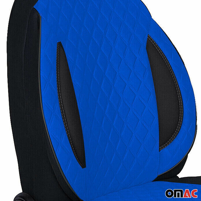 Schonbezug Sitzbezug Sitzschoner für VW T-Cross 1997-2024 Schwarz Blau 1 Sitz