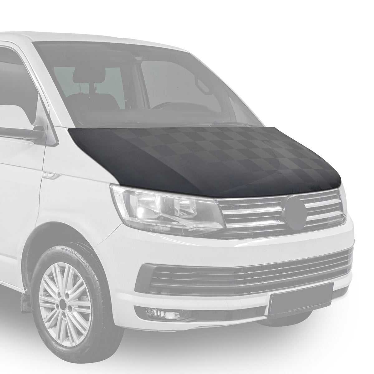 Haubenbra Steinschlagschutz für Ford Transit Tourneo Custom 2013-2024 Kariert