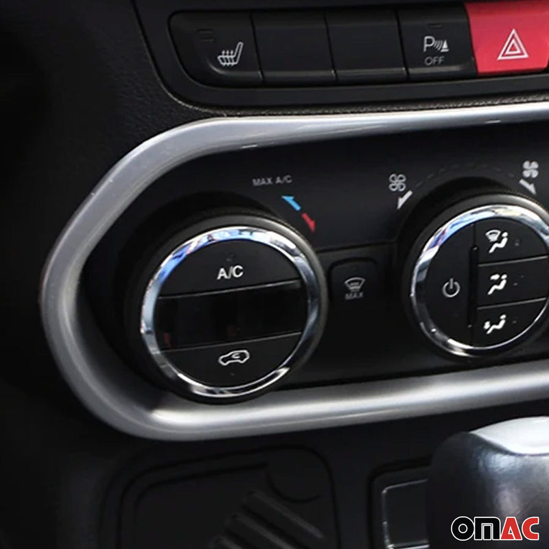 Klimaanlage Kontrol Rahmen für Jeep Renegade 2014-2024 Chrom ABS Matt 1tlg