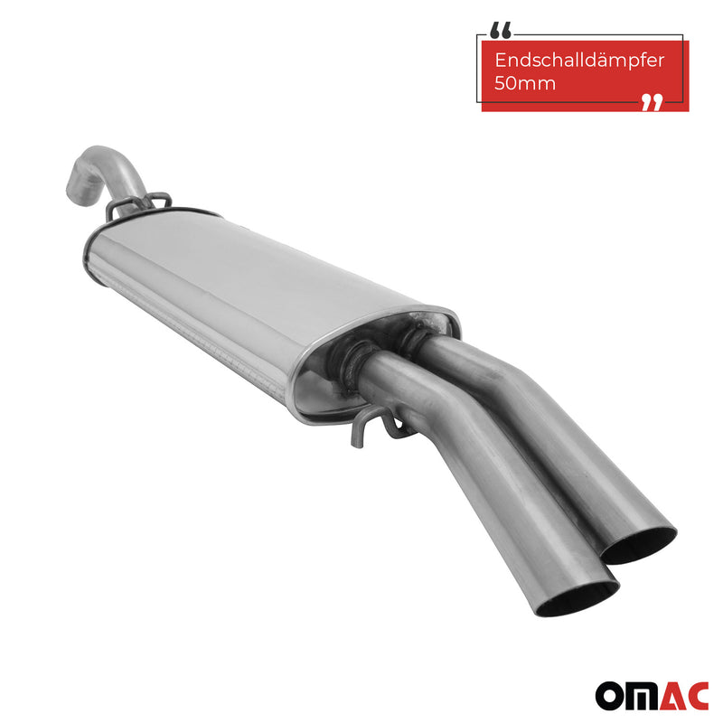 Novus Classic Line Edelstahl Endschalldämpfer für Golf 2 1.8 8V GTI