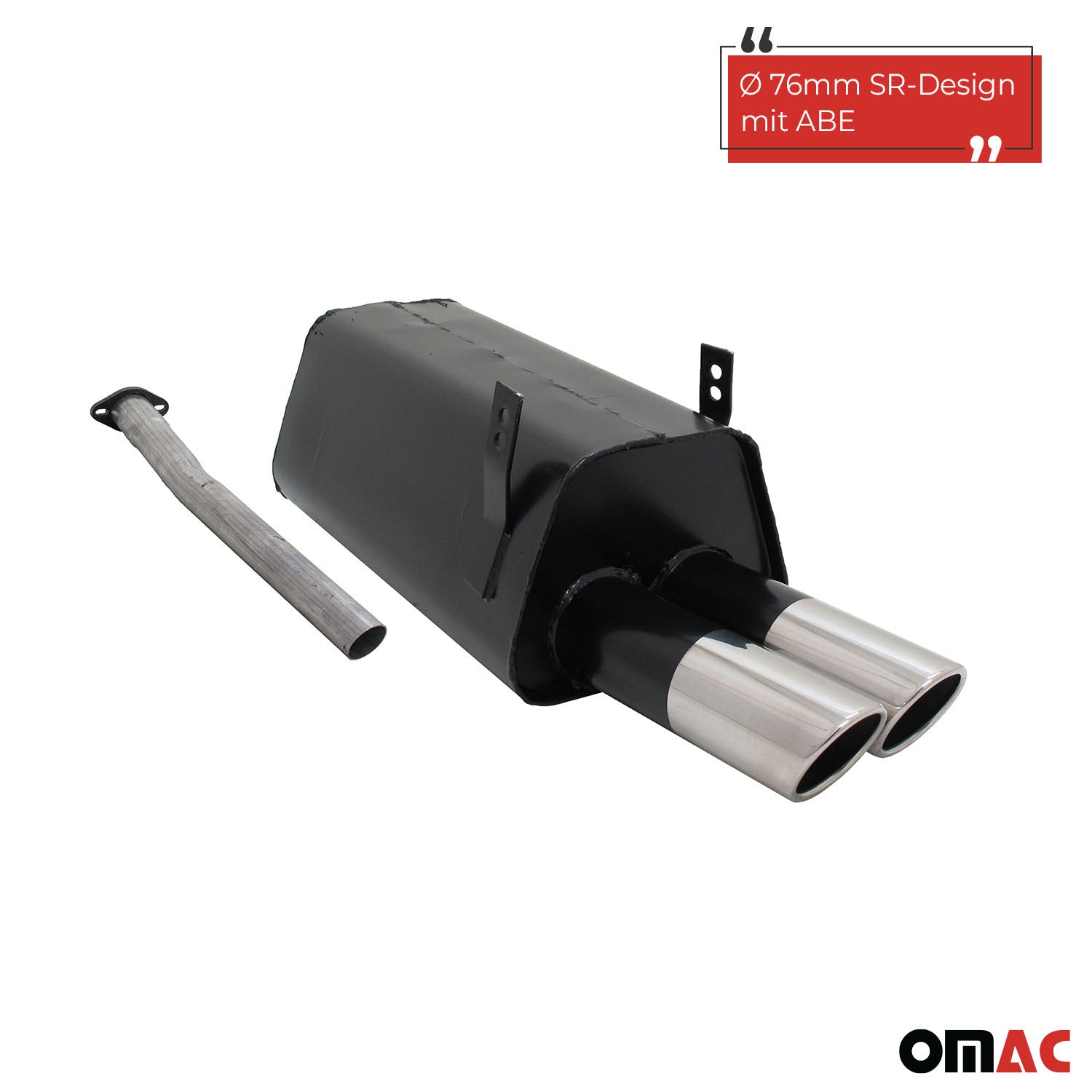 Novus Sportauspuff für BMW 3er E36 320 / 323 2x76mm SR-Design  mit ABE