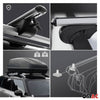 Dachreling + Dachträger für Ford Transit Custom 2012-2024 Langer RS Alu Grau 4x