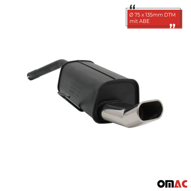 Novus Sportauspuff für Alfa Romeo 156 / GT 135x75mm DTM Endschalldämpfer mit ABE