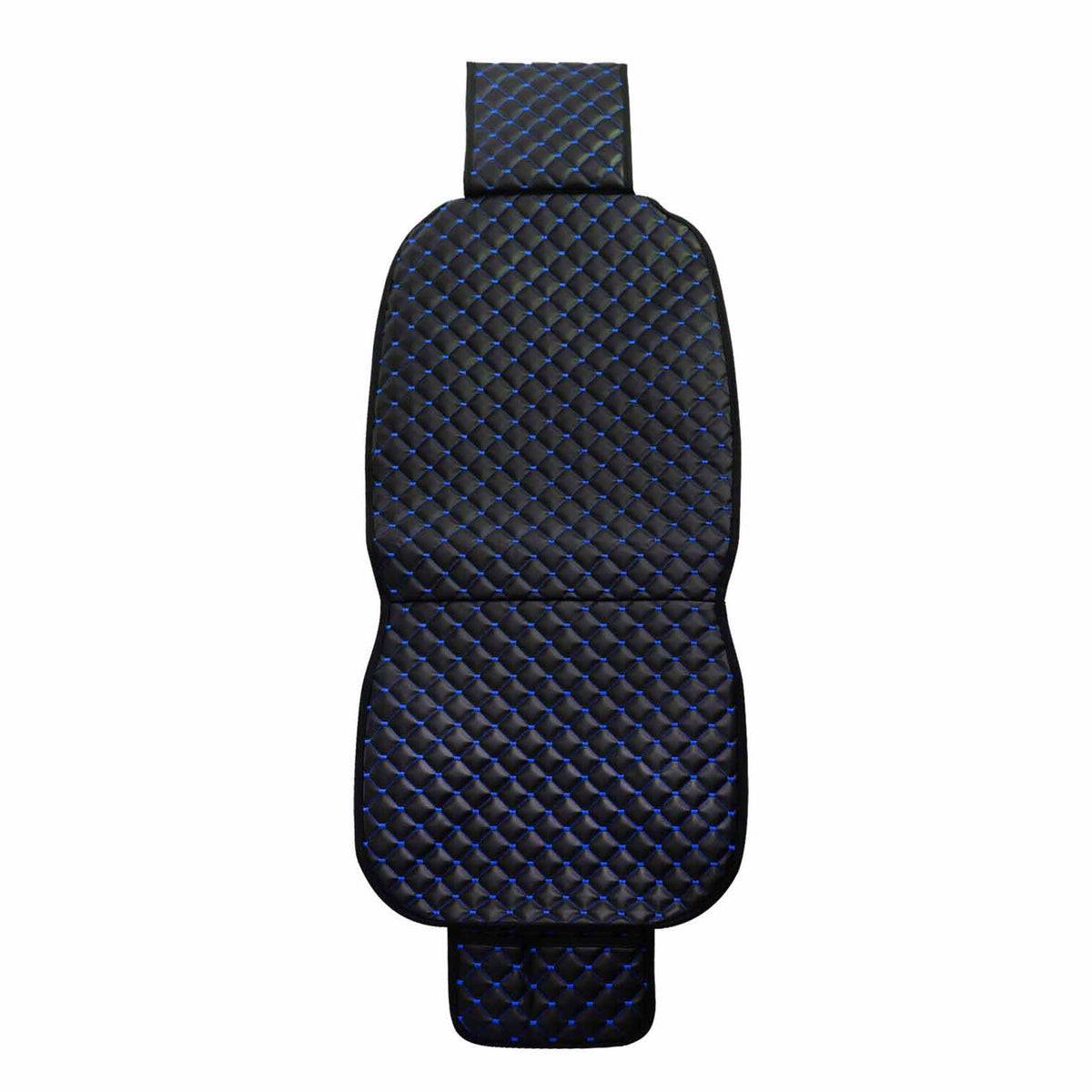Schonbezug Sitzauflage für Smart ForTwo Forfour Kunstleder Schwarz Blau
