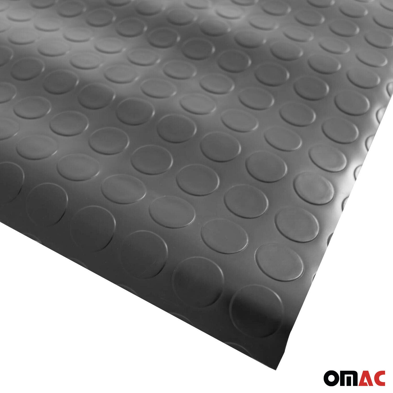 Antirutschmatte Bodenbelag Fußmatte Runde Optik 100 x 200 cm Schwarz