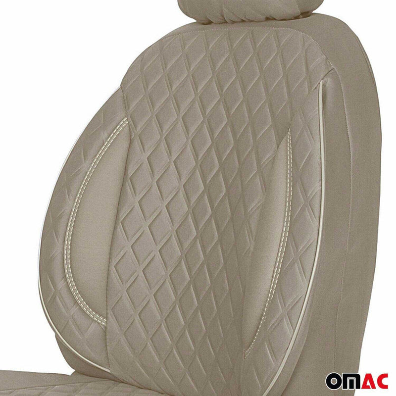 Schonbezug Sitzbezug Sitzschoner für Citroen Jumper 2006-2024 Beige 1 Sitz