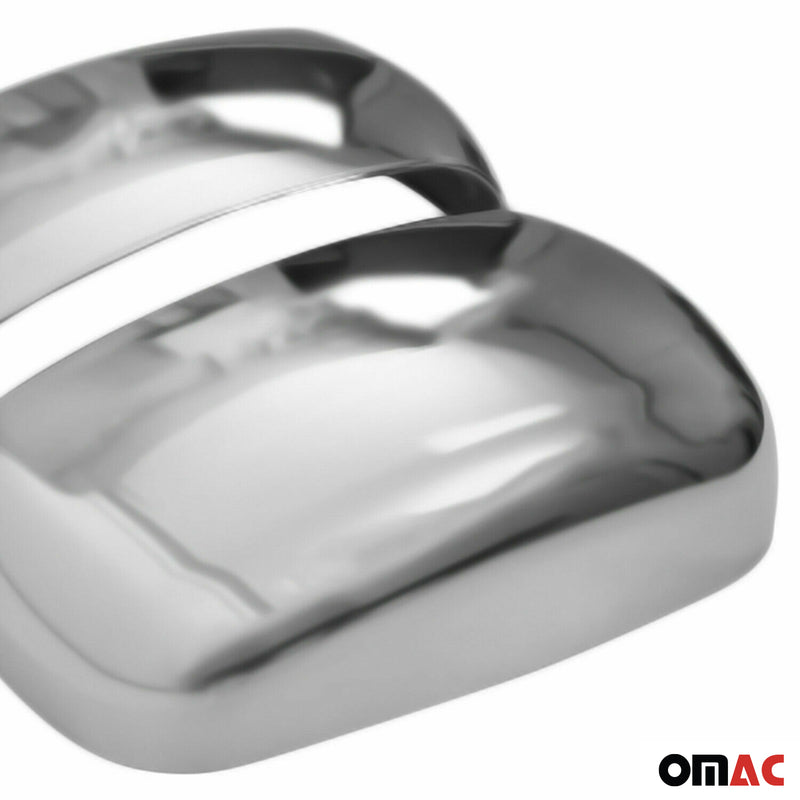 Spiegelkappen Spiegelabdeckung für Fiat Doblo 2000-2010 Chrom ABS Matt 2tlg