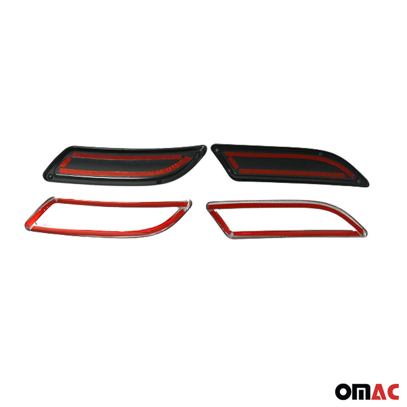 Stoßstangen Diffusor Auspuffrahmen für Renault Megane 2016-2025 Edelstahl Silber