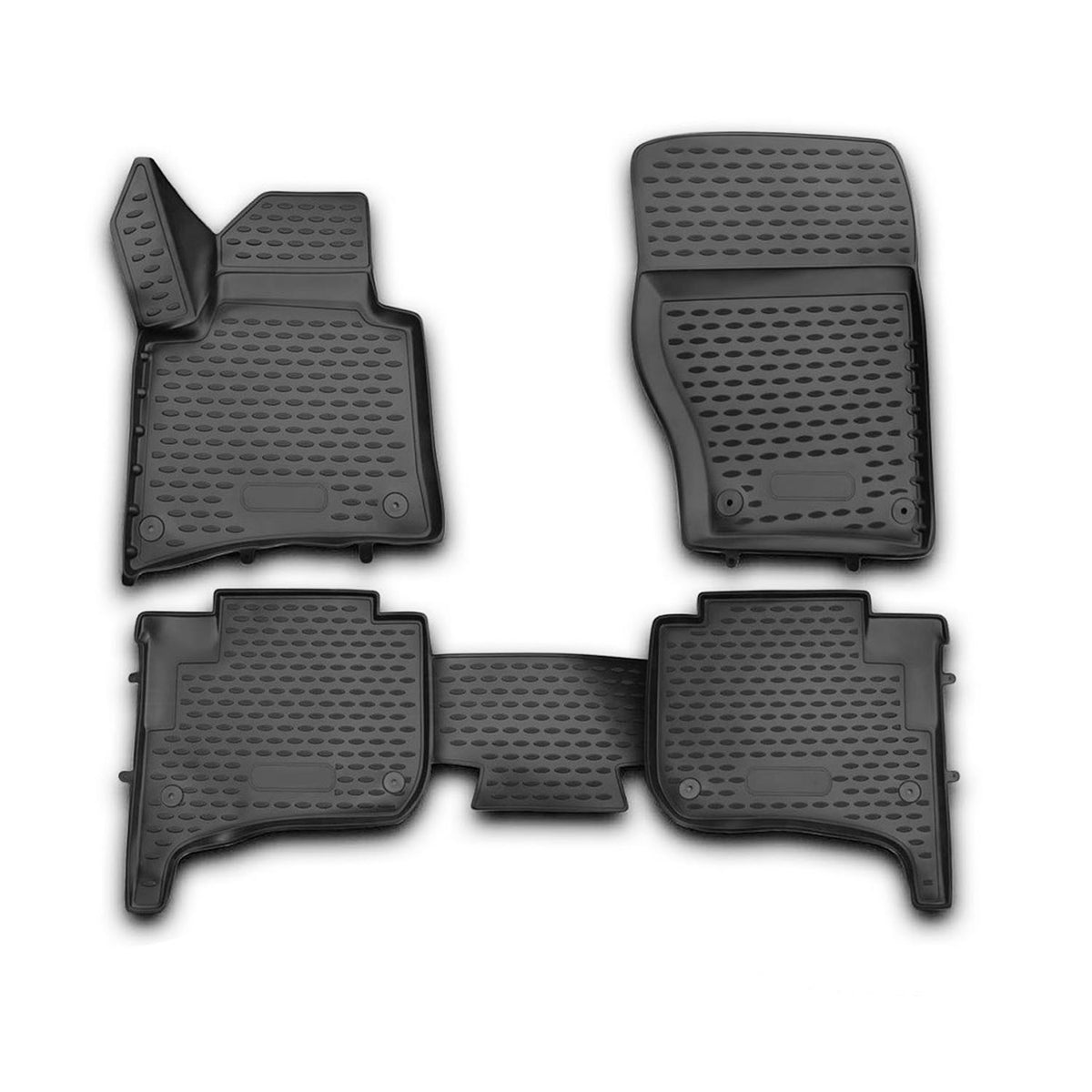 OMAC rubber mats floor mats for VW Touareg 2010-2018 TPE car mats black 4x