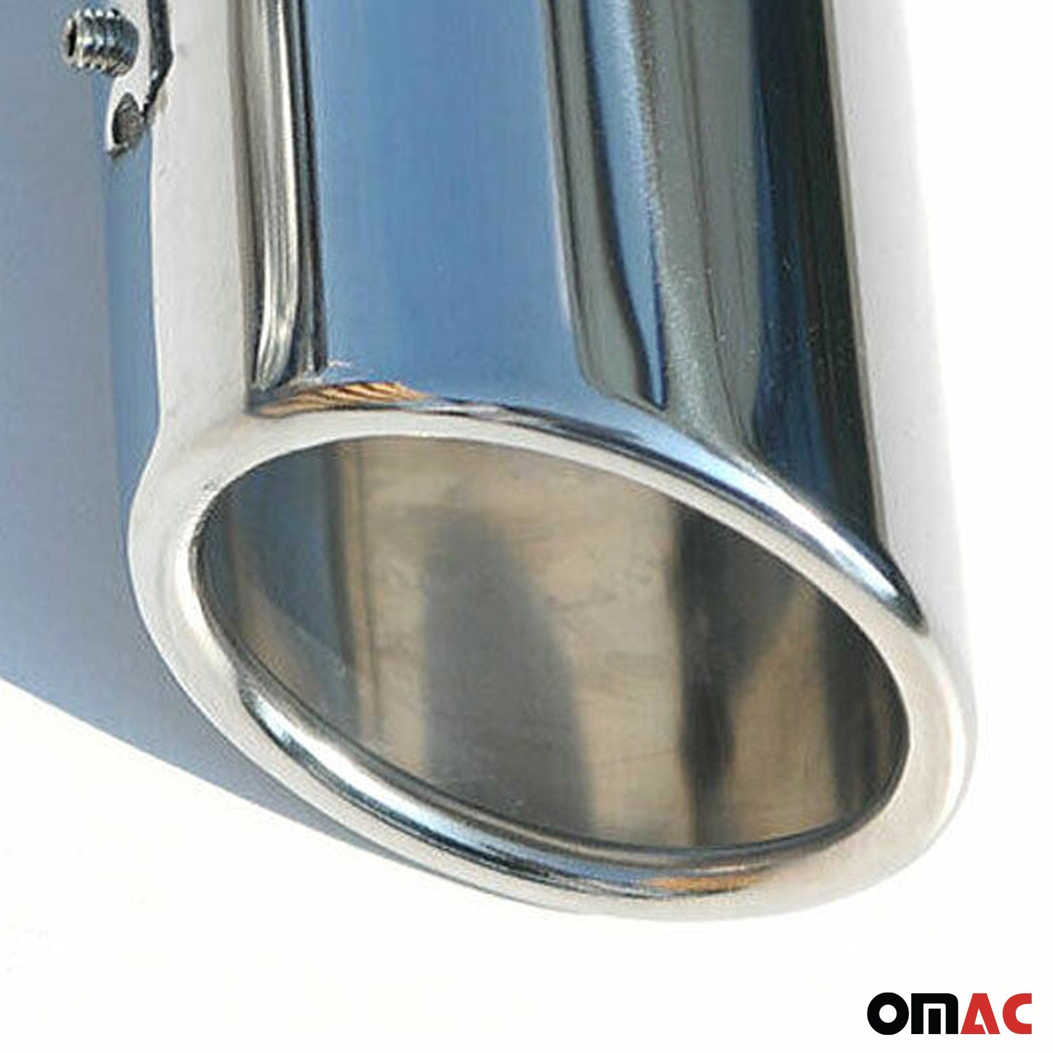Auspuffblende Endrohr für Mercedes M Klasse ML 1997-2015 Stahl Chrom 60mm 2tlg