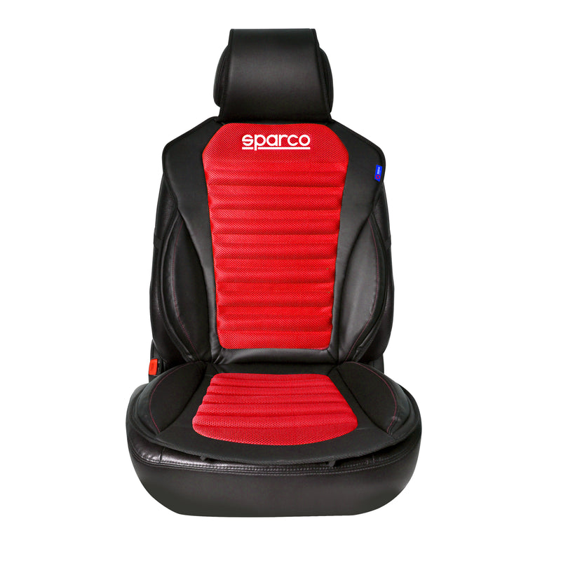 SPARCO Sitzkissen Sitzauflage Sitzschoner Universell Auto Sitzschutz Schwarz Rot