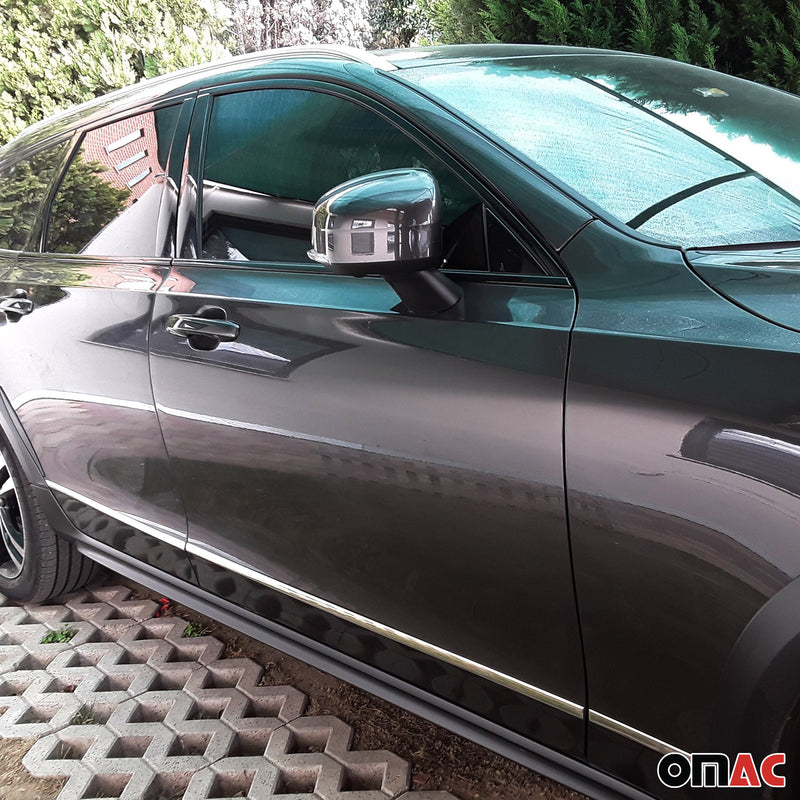 Seitentürleiste Türleisten Türschutzleiste für Volvo V90 2016-2025 Edelstahl 6x