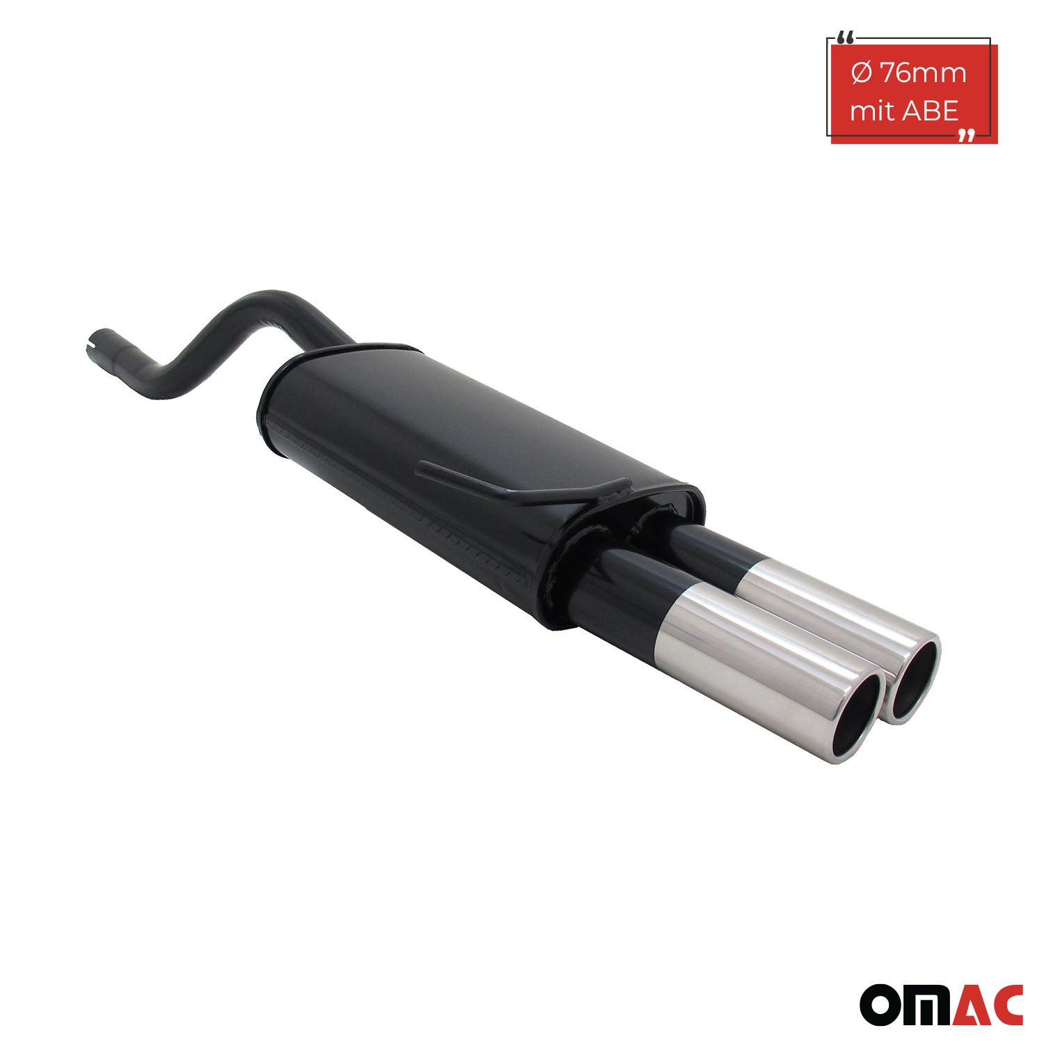 Novus Sportauspuff für Renault Clio 2 2x76mm Endschalldämpfer mit ABE