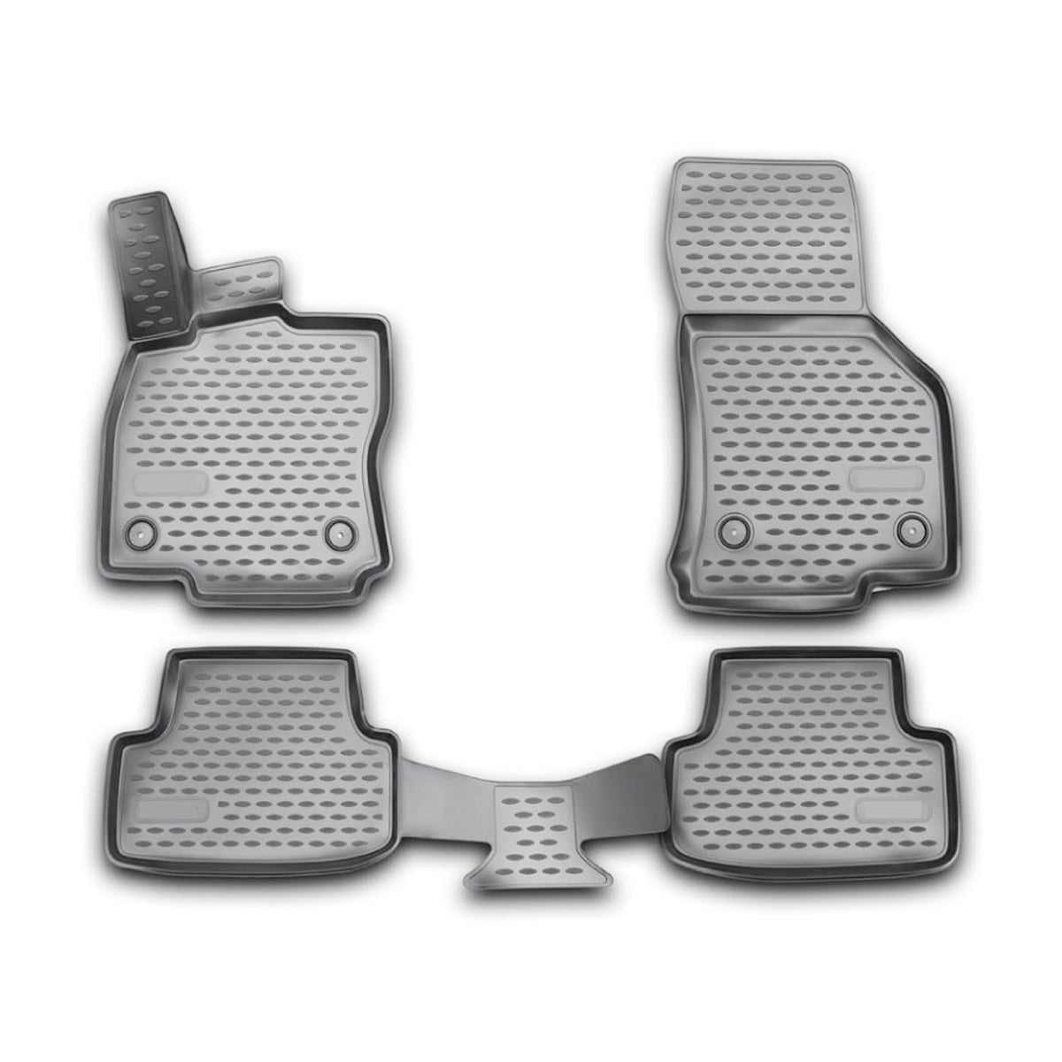 OMAC Gummimatten Fußmatten für VW Arteon 2017-2024 TPE Automatten Grau 4x