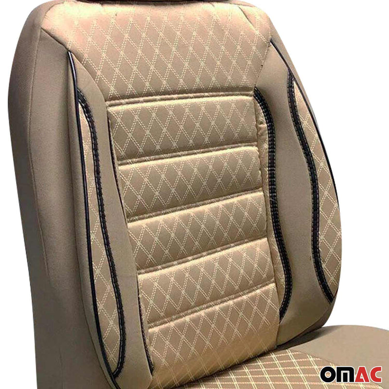 Sitzbezüge Schonbezüge für Kia Bongo 1989-2004 Beige 2 Sitz Vorne Satz