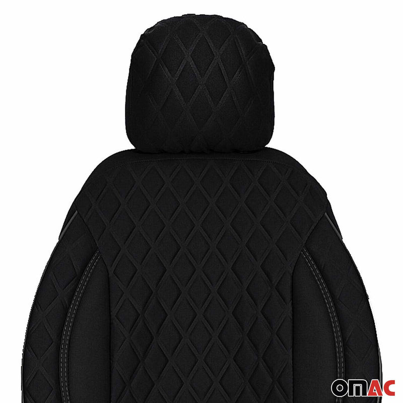 Schonbezug Sitzbezug Sitzschoner für Citroen Jumper 2006-2020 Schwarz 1 Sitz