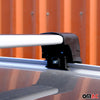 Roof rack luggage rack for Kia Niro 2022-2024 TÜV ABE basic rack aluminum silver 2x