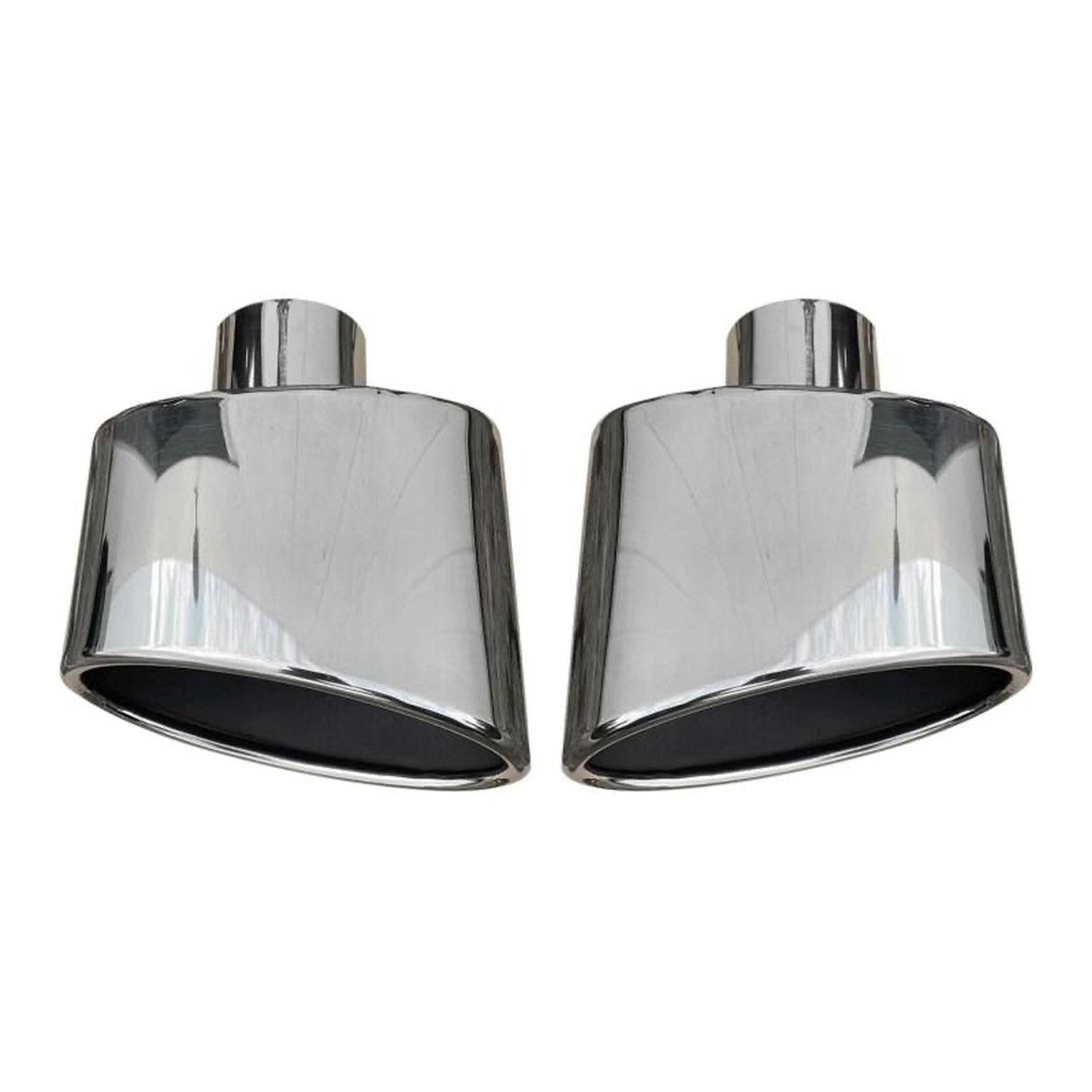 Auspuffblende Endrohr für VW Golf 2012-2019 Edelstahl Chrom 2x