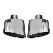 Auspuffblende Endrohr für VW Golf 2012-2019 Edelstahl Chrom 2x