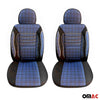 Schonbezüge Sitzbezüge für Fiat Ducato 2006-2024 Schwarz Blau 2 Sitz Vorne Satz