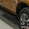 Trittbretter Seitenschweller für Nissan Navara 2015-2024 TÜV Alu Schwarz ABE