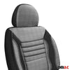 Schonbezüge Sitzbezüge für Fiat Doblo I 2000-2010 Grau Schwarz Vorne 1 Sitz