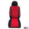 Schonbezüge Sitzbezüge für Nissan Juke Qashqai Schwarz Rot 2 Sitz Vorne Satz