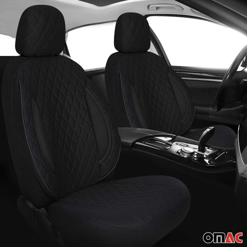 Schonbezug Sitzbezug Sitzschoner für Citroen Jumper 2006-2020 Schwarz 1 Sitz