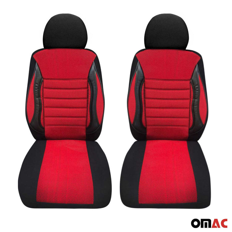Schonbezüge Sitzbezüge für Saab 9-4X 9-7X Schwarz Rot 2 Sitz Vorne Satz