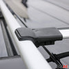 Dachreling + Dachträger SET für VW Transporter T6 2015-2024 Aluminium Silber 4x