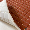 Upholstery fabric faux leather upholstery car fabric quilted car upholstery fabric light brown