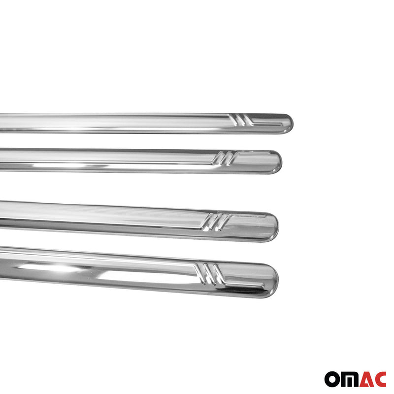 Seitentürleiste Türschutzleiste für VW Caddy 2003-2015 Langer Chrom Edelstahl 4x