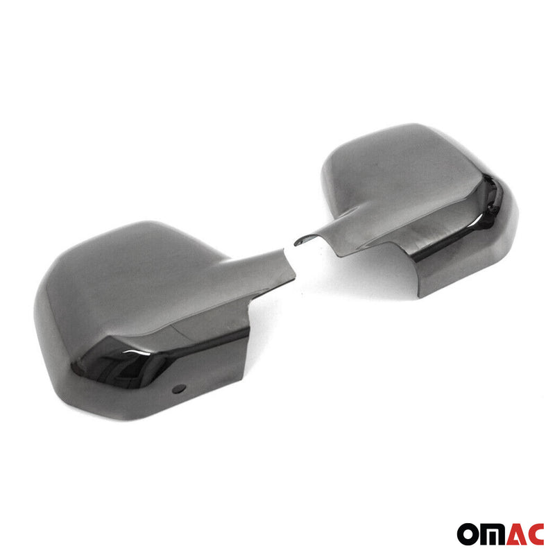 Spiegelkappen Spiegelabdeckung für Citroen Berlingo 2008-2012 Chrom ABS Dunkel