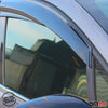 4x wind deflectors rain deflectors for Hyundai i20 2014-2020 hatchback acrylic dark