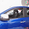 Wind deflector rain deflector for Fiat 500 500C 2007-2024 3-door dark acrylic 2-piece