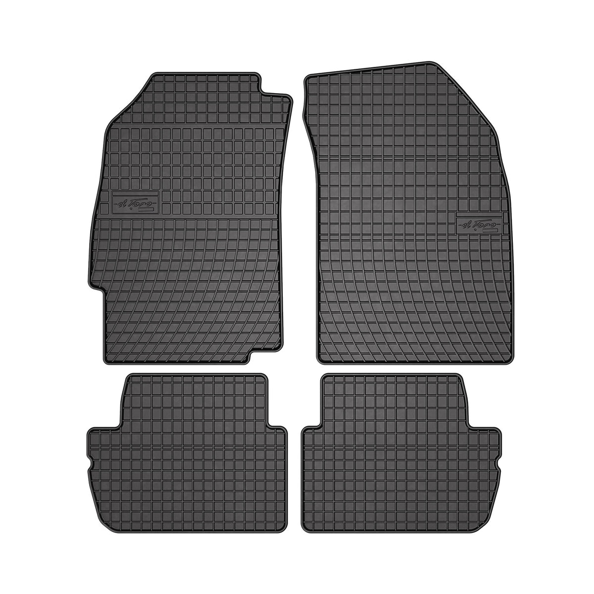 Fußmatten Automatten für Chevrolet Spark M300 2009-2015 OMAC 3D Schwarz Gummi